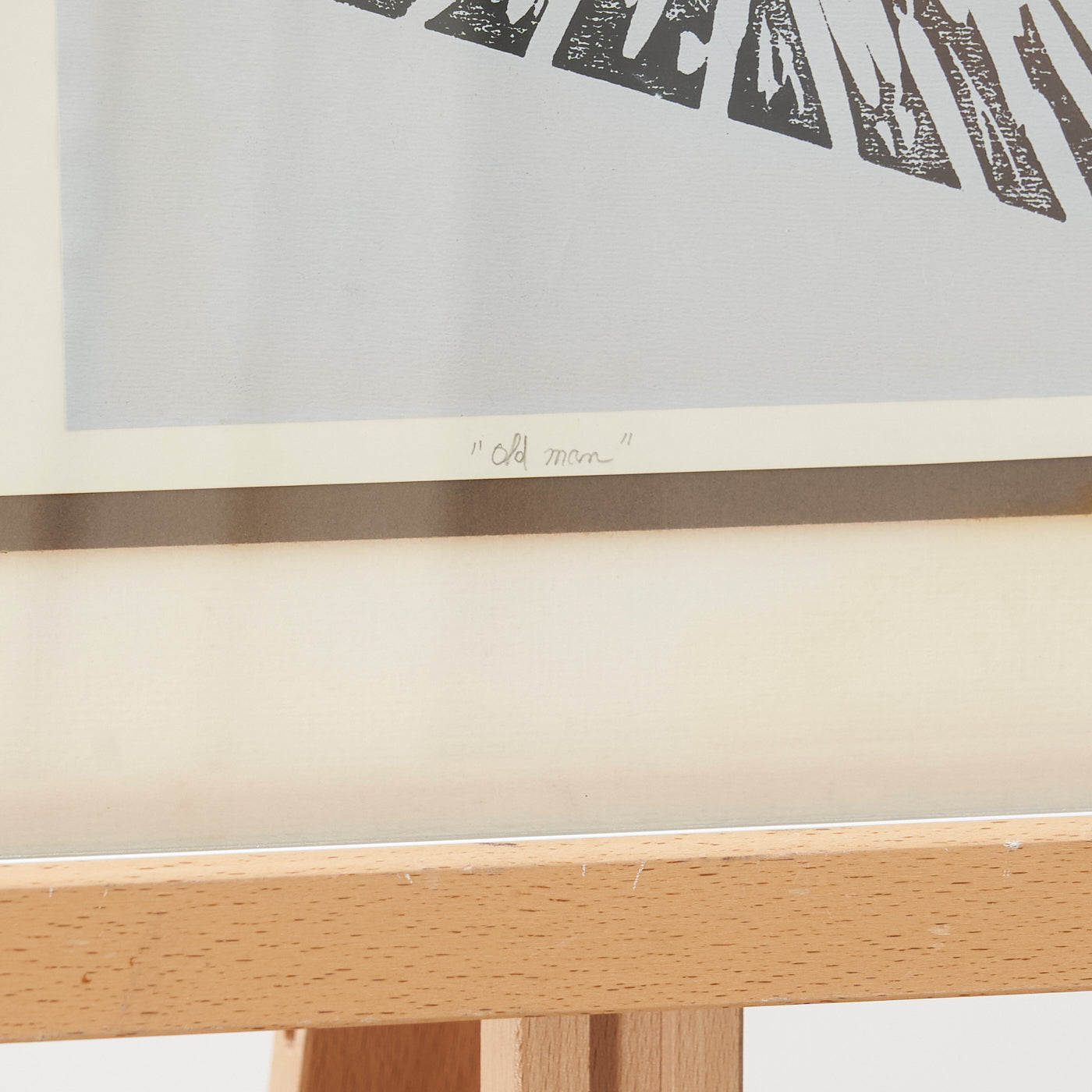 Signed Screenprint 'Old Man'