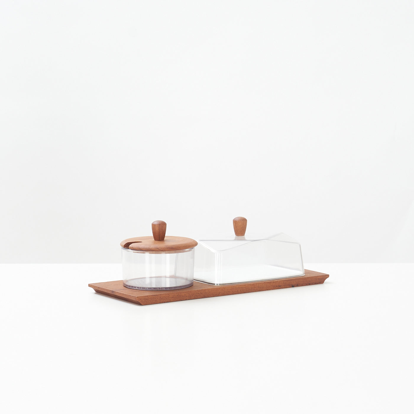 Teak Butter / Condiment Tray by Luthje, Denmark