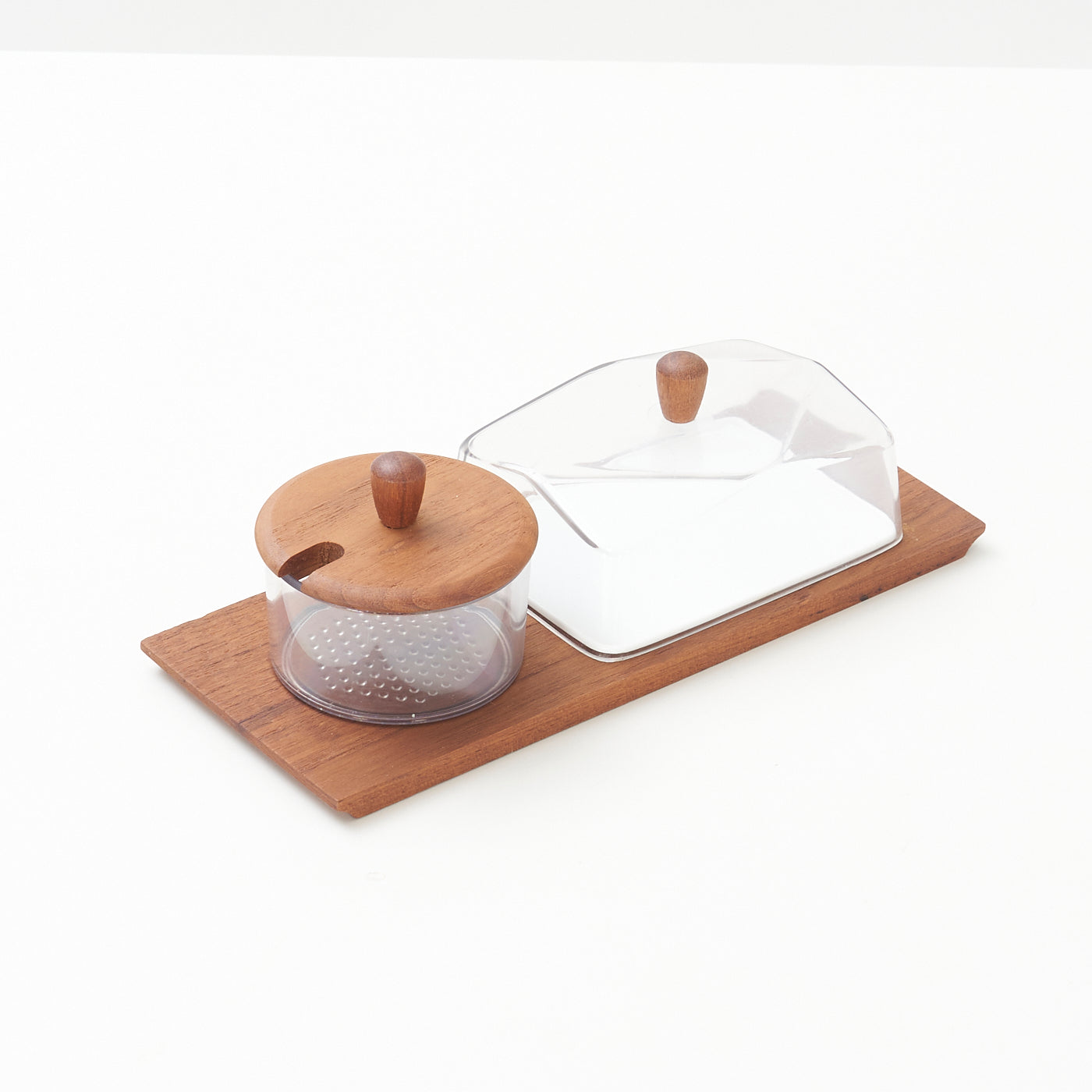 Teak Butter / Condiment Tray by Luthje, Denmark