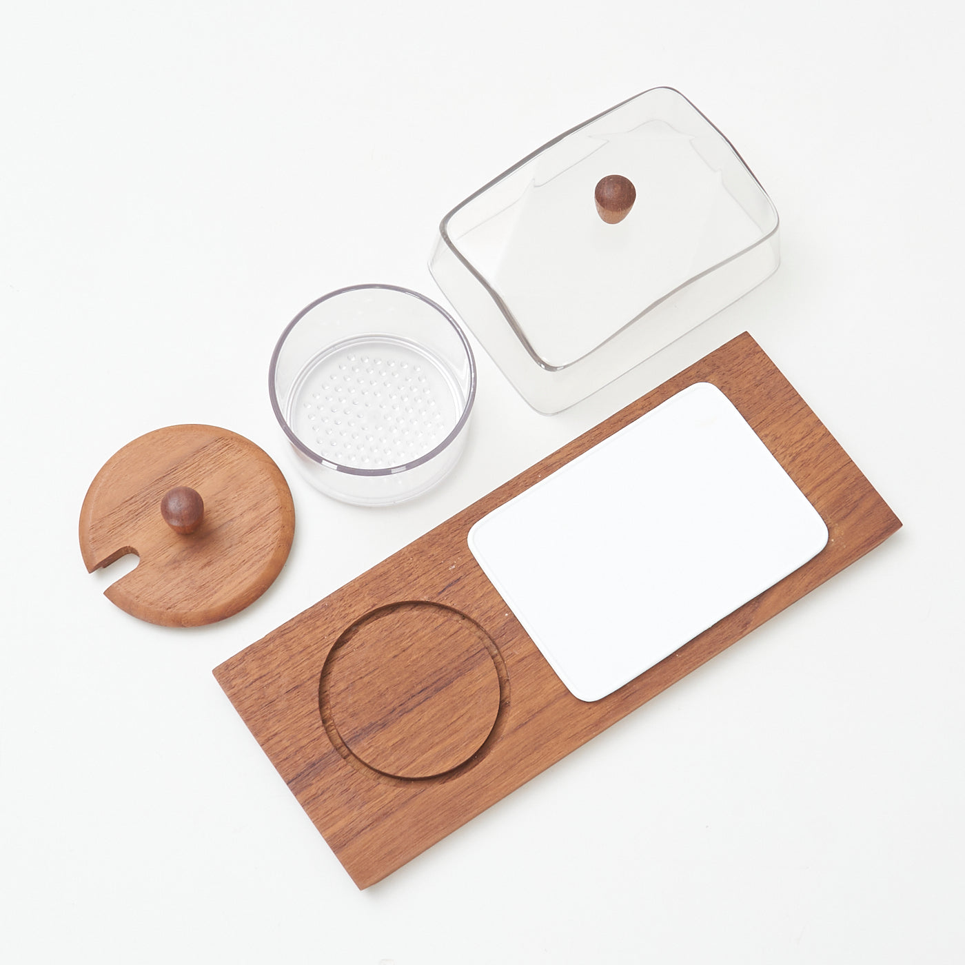 Teak Butter / Condiment Tray by Luthje, Denmark