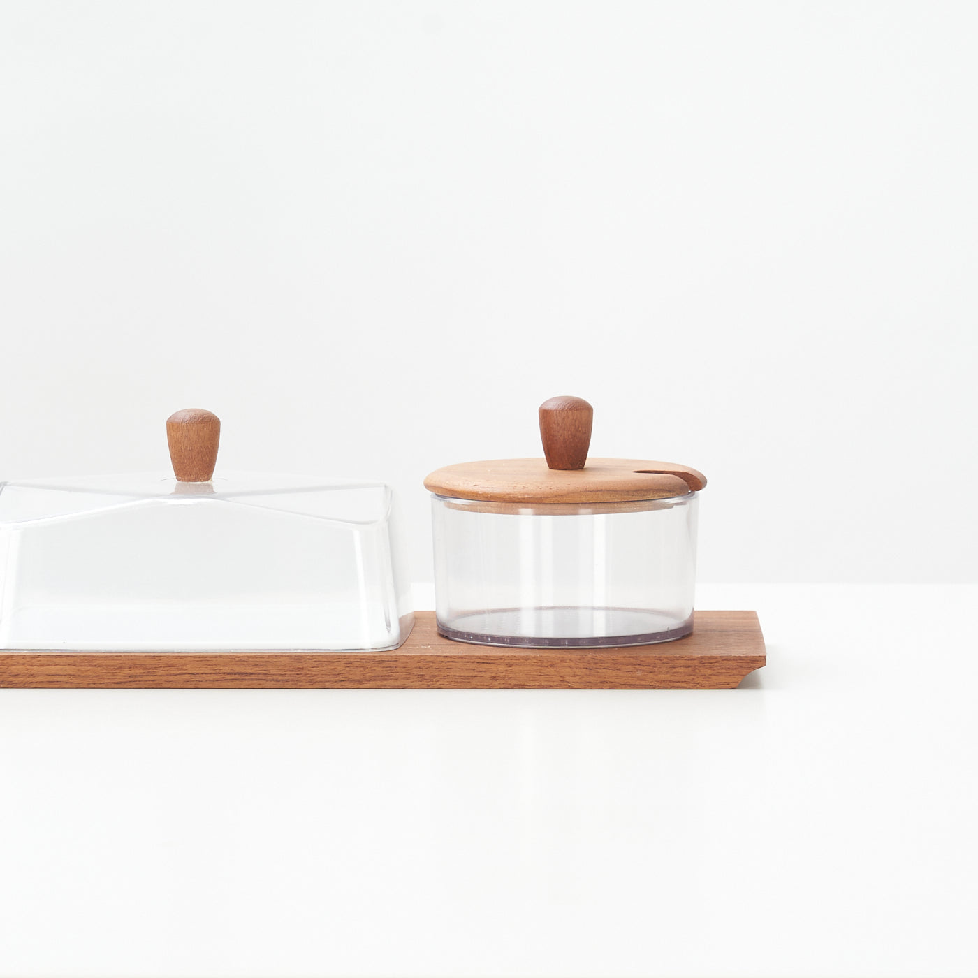 Teak Butter / Condiment Tray by Luthje, Denmark