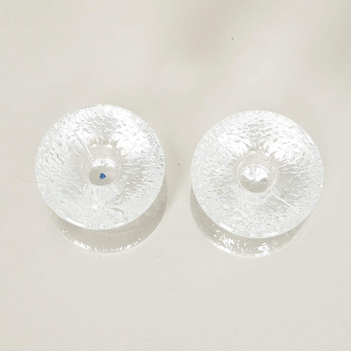 Pair of 'Festivo' Glass Candle Holders by Iittala