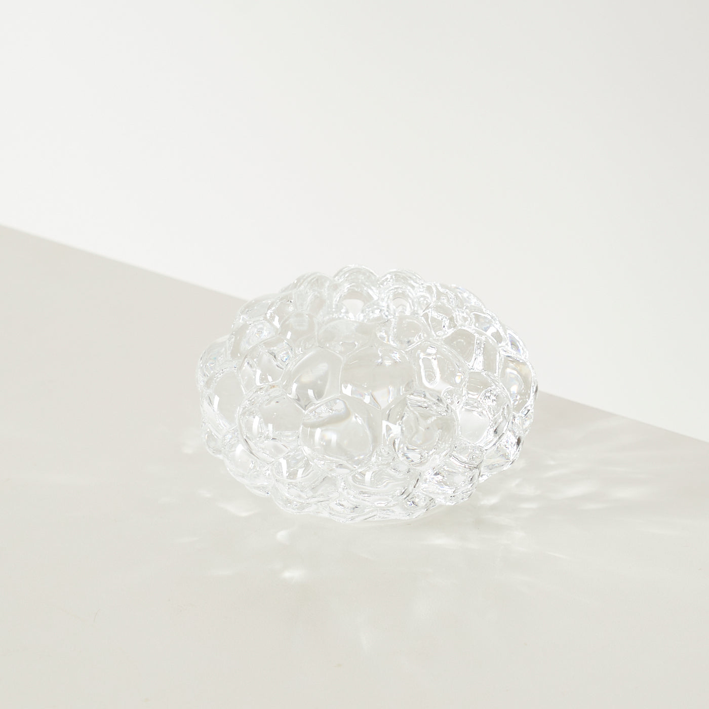 'Raspberry' Candle Holder by Orrefors, Sweden