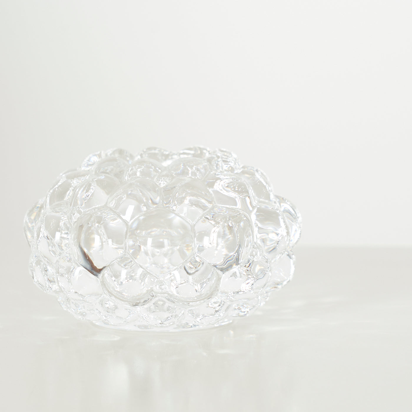 'Raspberry' Candle Holder by Orrefors, Sweden