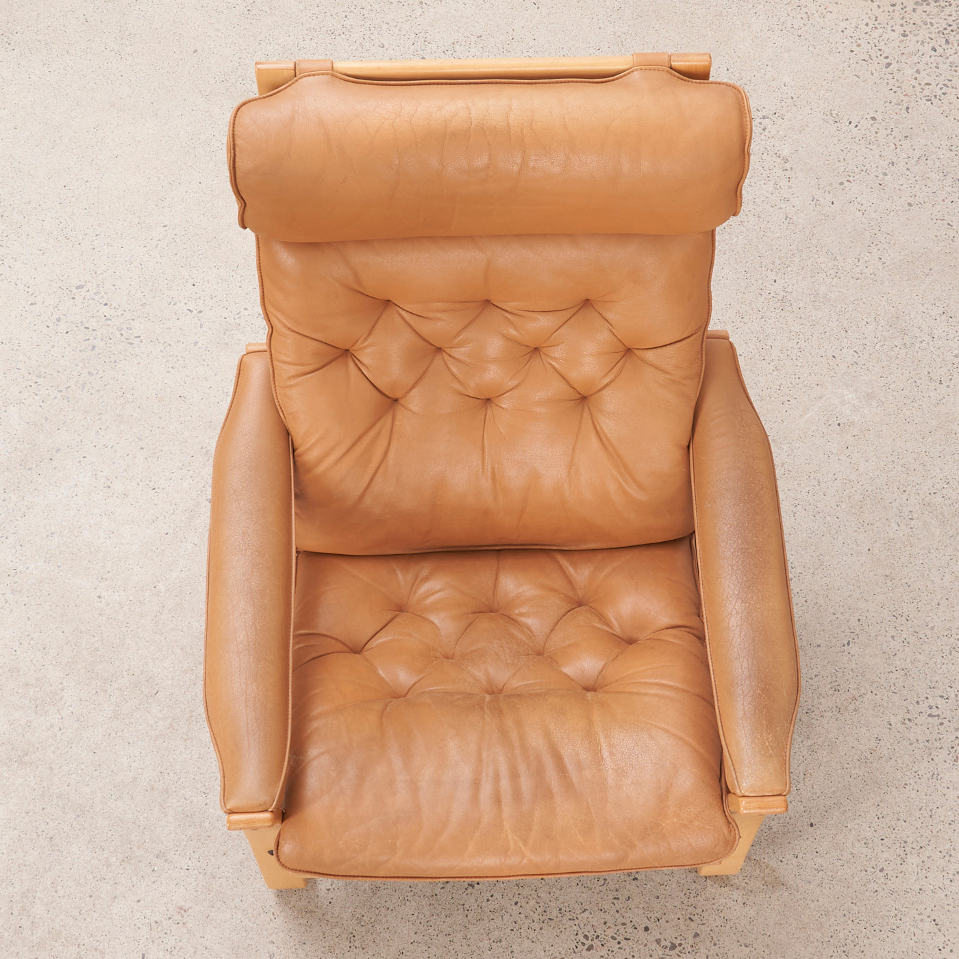 Reclining Leather Lounge Chair J. M. Birking & Co., Denmark