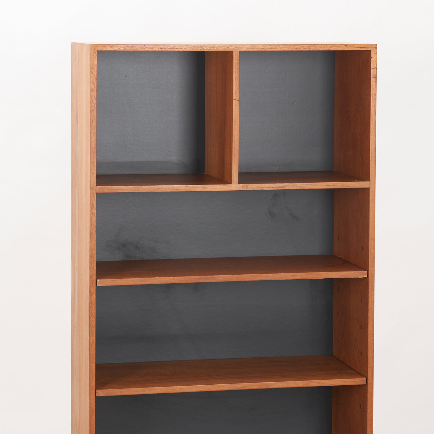 Teak Bookcase w/ Sliding Doors