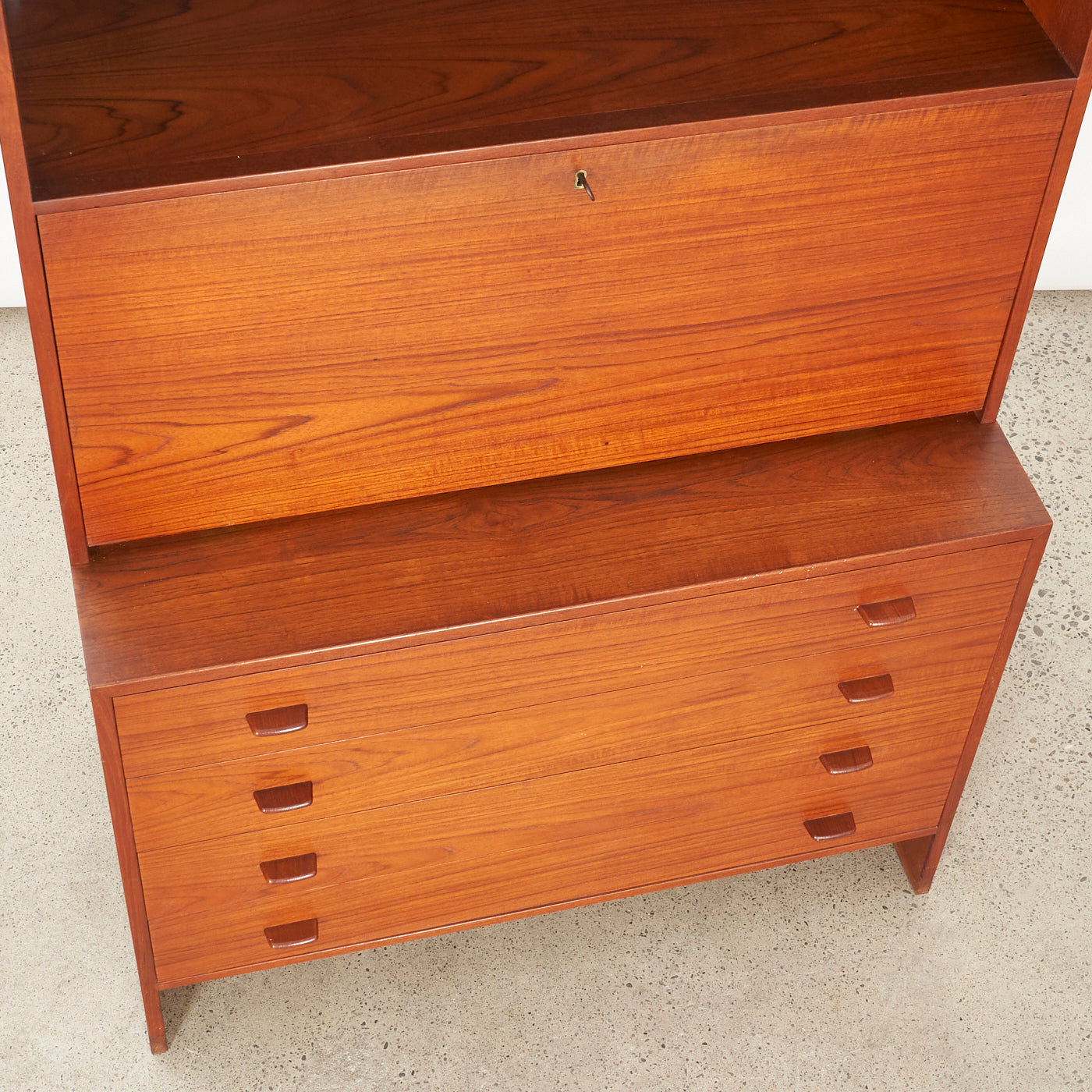 Teak Bookshelf w/ Secretary By Hans Wegner for RY Møbler, Denmark