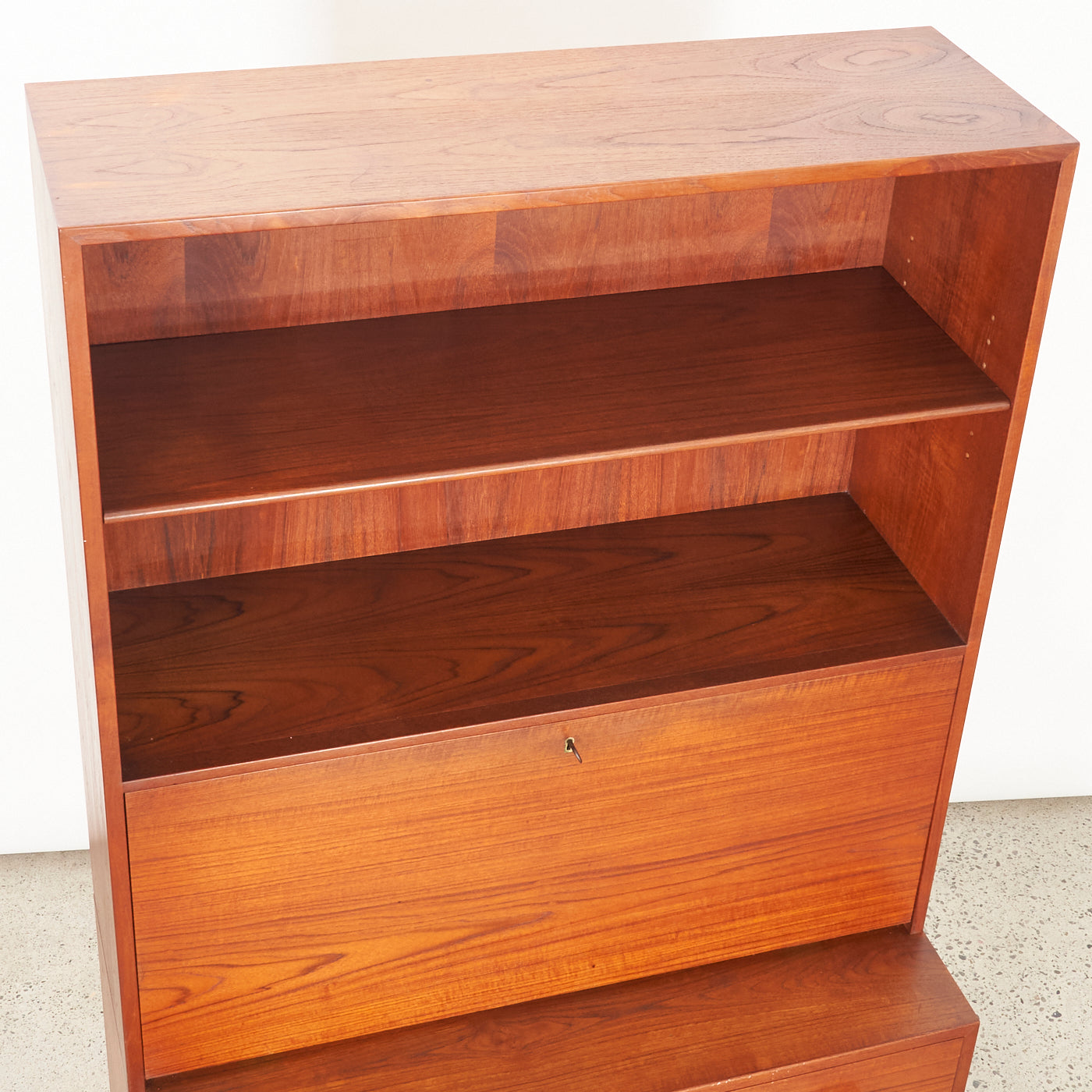 Teak Bookshelf w/ Secretary By Hans Wegner for RY Møbler, Denmark
