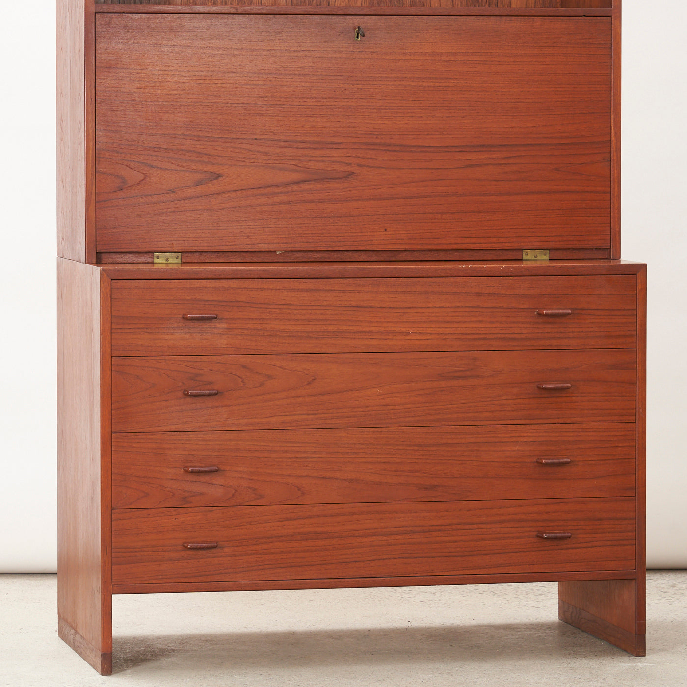 Teak Bookshelf w/ Secretary By Hans Wegner for RY Møbler, Denmark