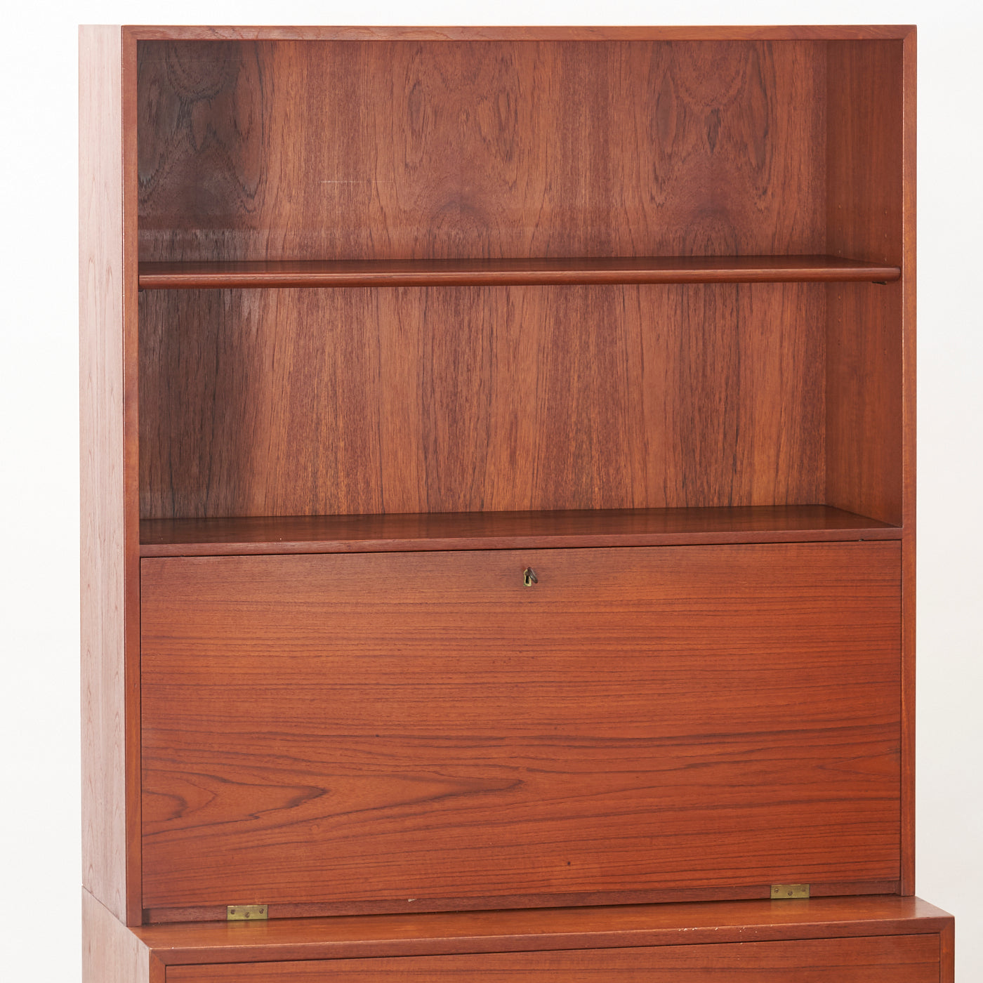 Teak Bookshelf w/ Secretary By Hans Wegner for RY Møbler, Denmark