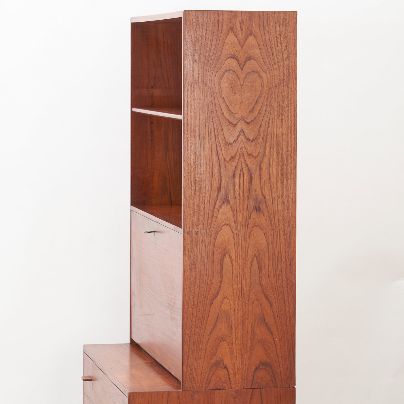 Teak Bookshelf w/ Secretary By Hans Wegner for RY Møbler, Denmark