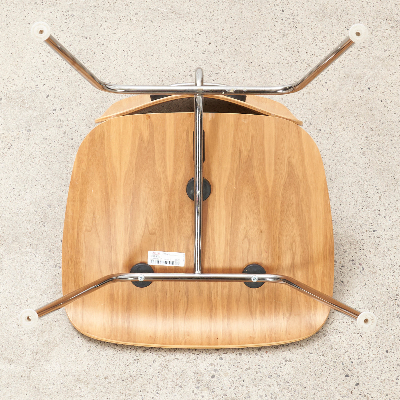 Set of 4 Walnut Eames DCM for Herman Miller