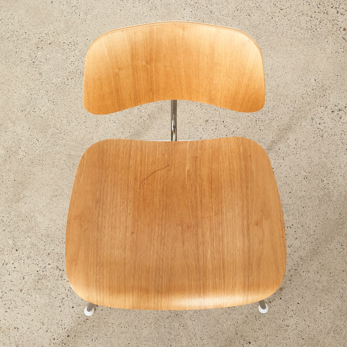 Set of 4 Walnut Eames DCM for Herman Miller