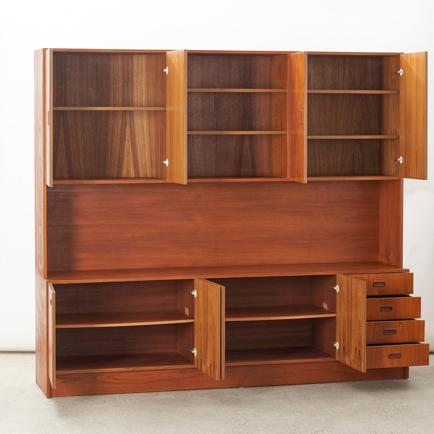 Teak Wall Unit