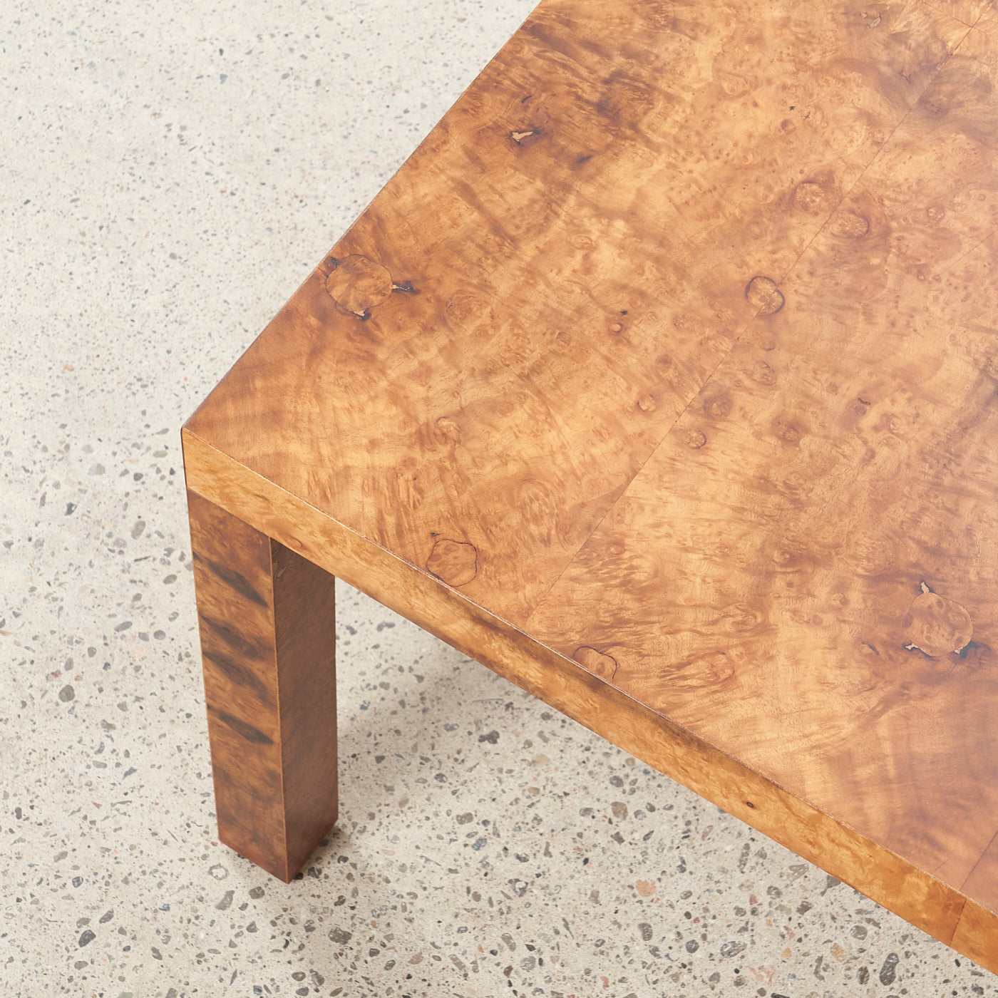 Square Burl Coffee Table by Directional