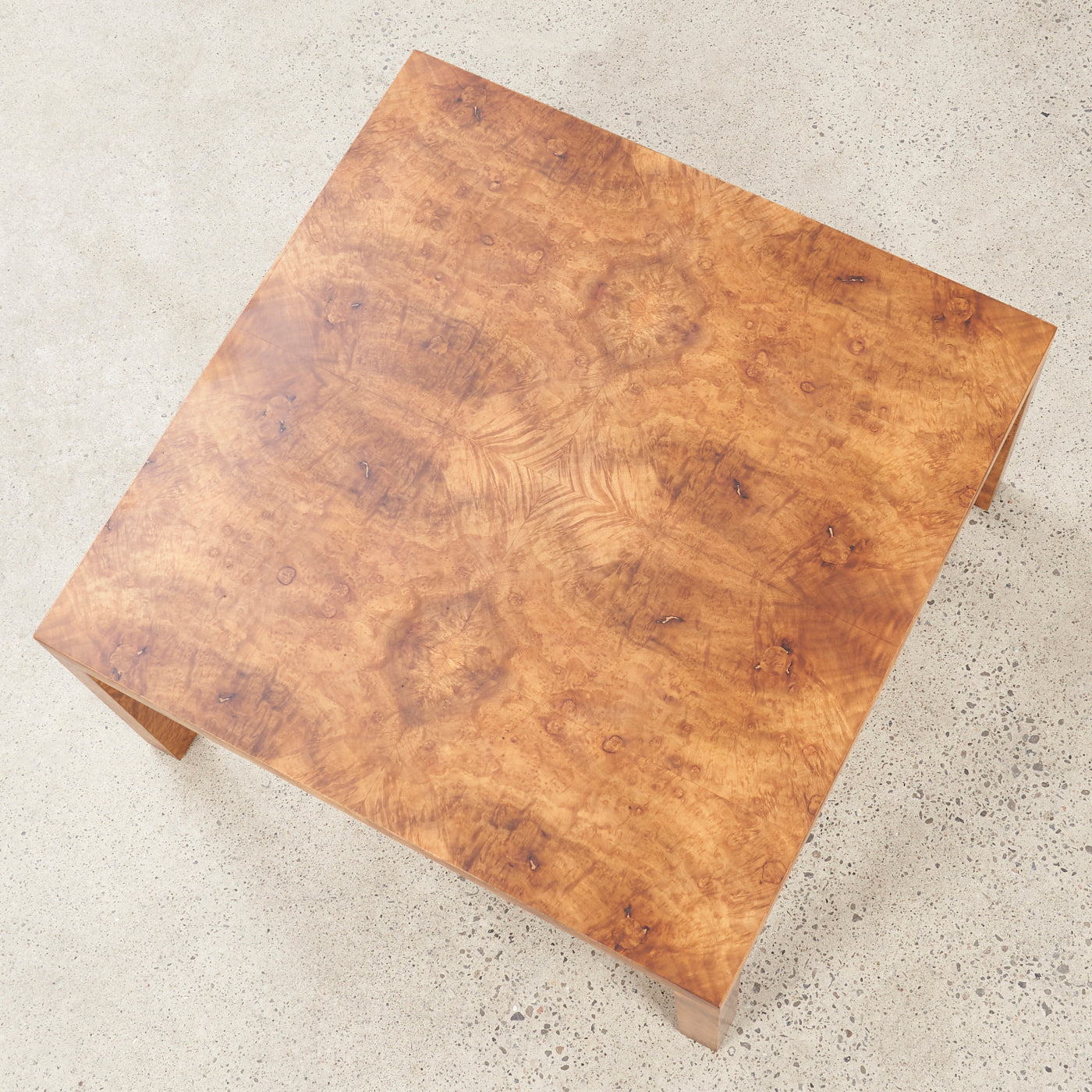 Square Burl Coffee Table by Directional