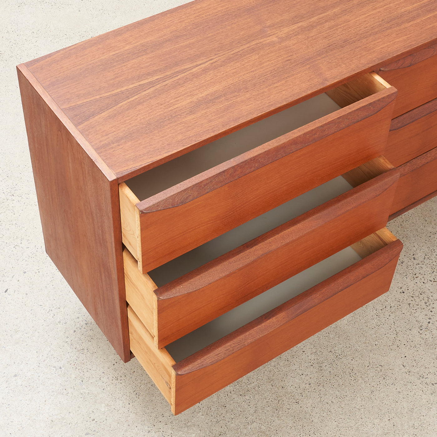 Teak 9 Drawer Dresser