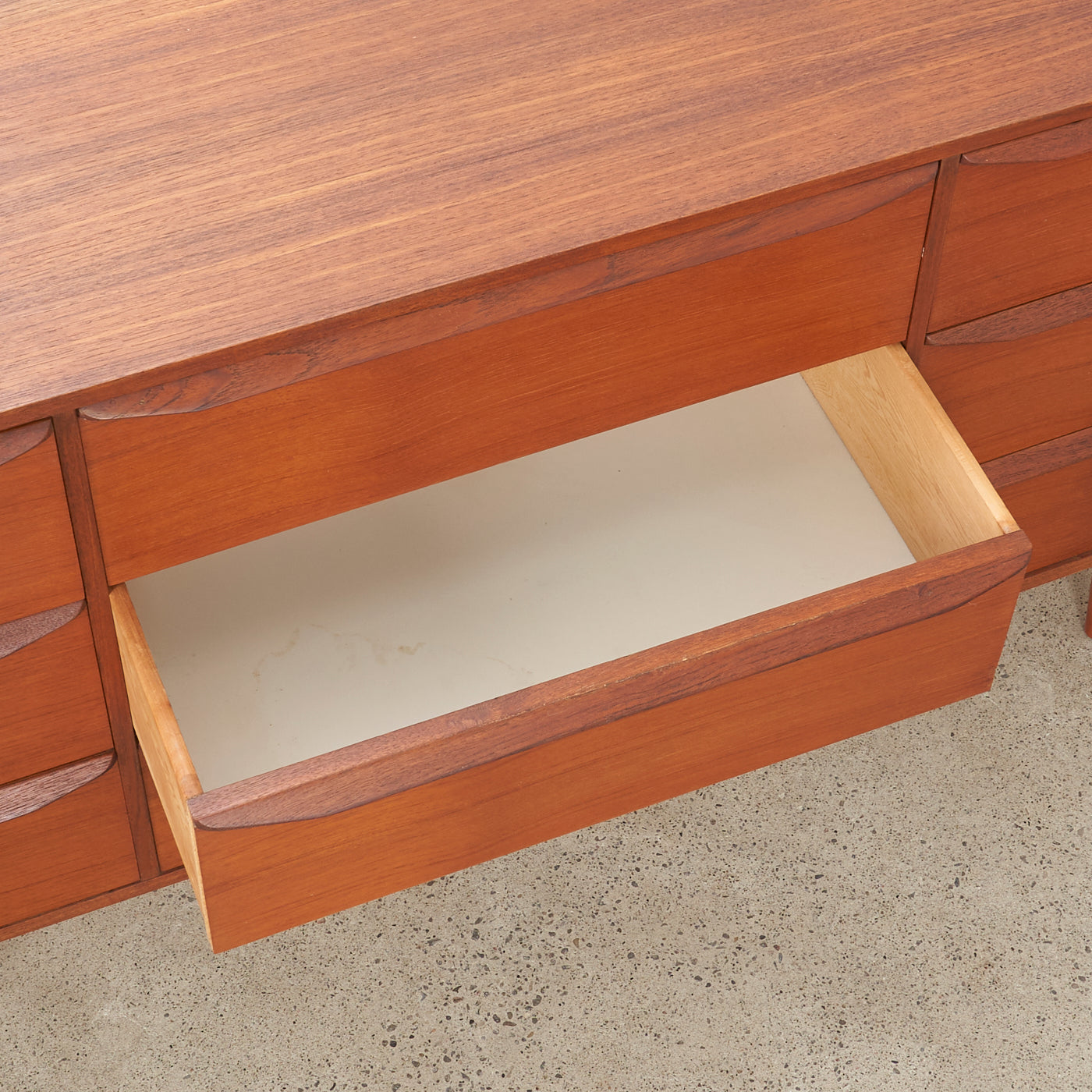 Teak 9 Drawer Dresser