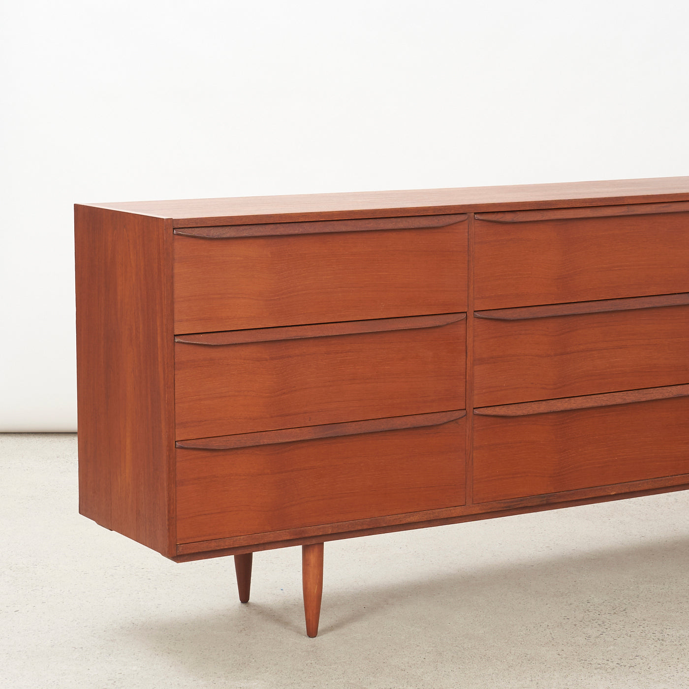 Teak 9 Drawer Dresser