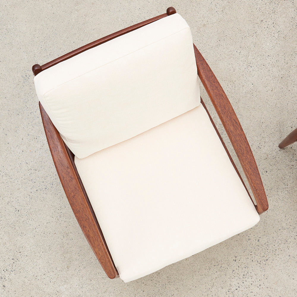 Pair of Teak ‘Paper Knife' Lounge Chairs by Kai Kristiansen for Magnus Olesen, Denmark