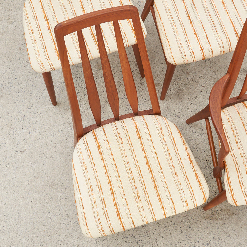 Set of 4 Teak 'Eva' Dining Chairs by Niels Koefoed, Denmark