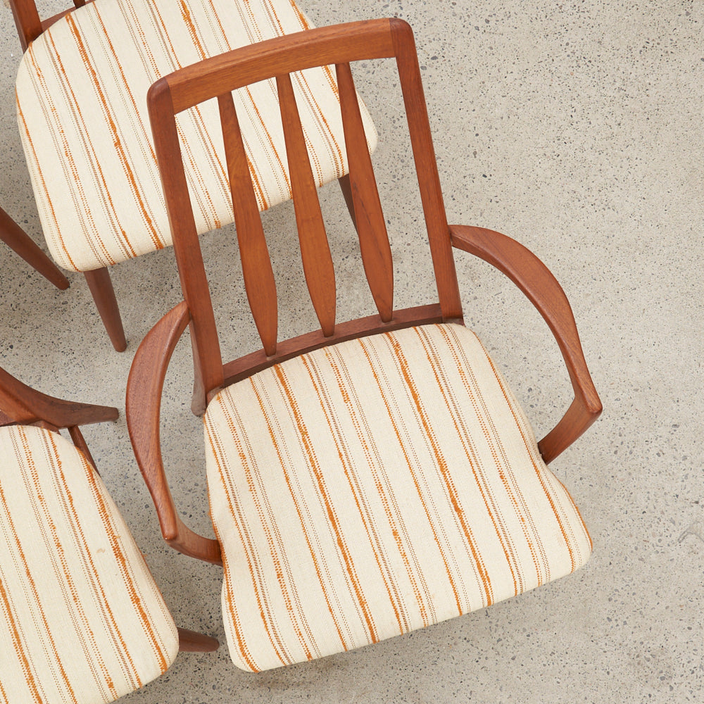 Set of 4 Teak 'Eva' Dining Chairs by Niels Koefoed, Denmark