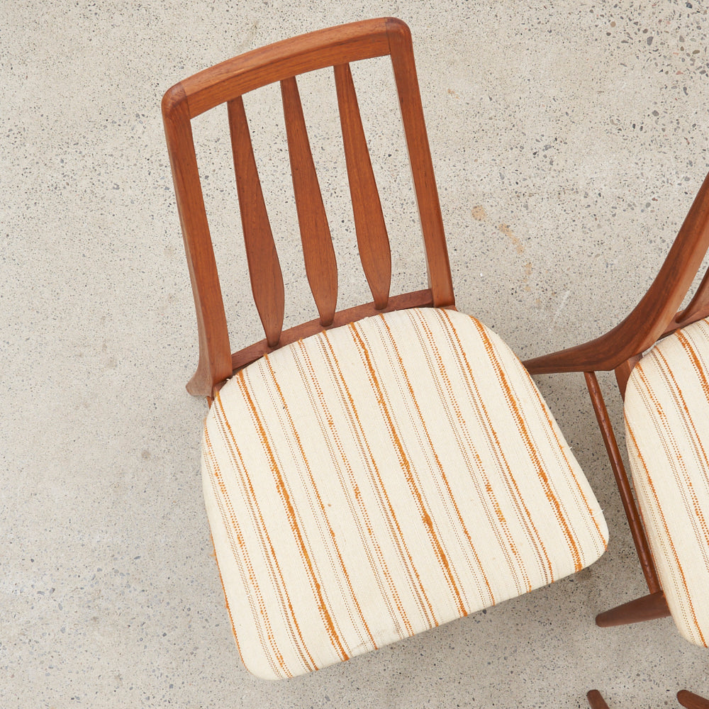 Set of 4 Teak 'Eva' Dining Chairs by Niels Koefoed, Denmark