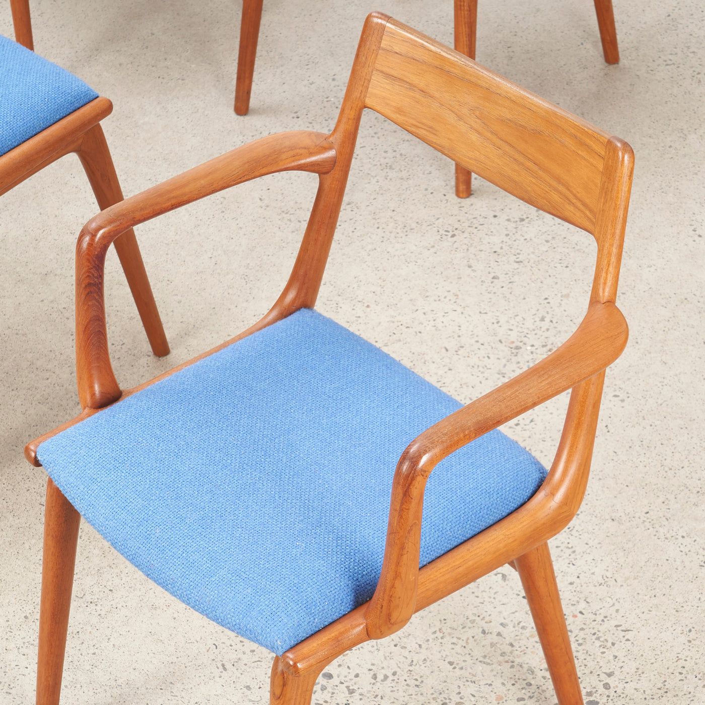 Set of 4 ‘Boomerang’ Teak Dining Chairs by Alfred Christensen for Slagelse Møbelværk