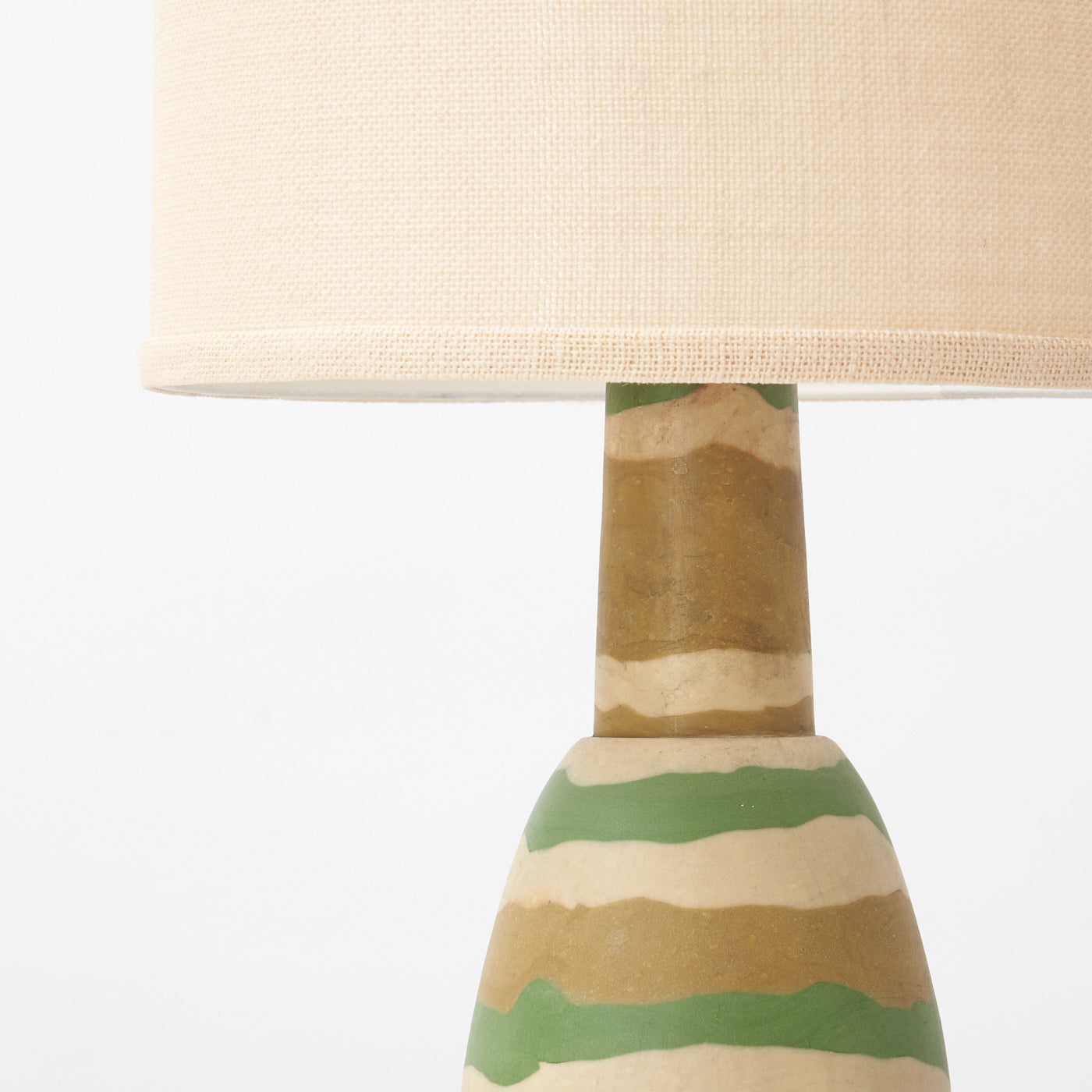 Vintage Wood & Plastic Table Lamp