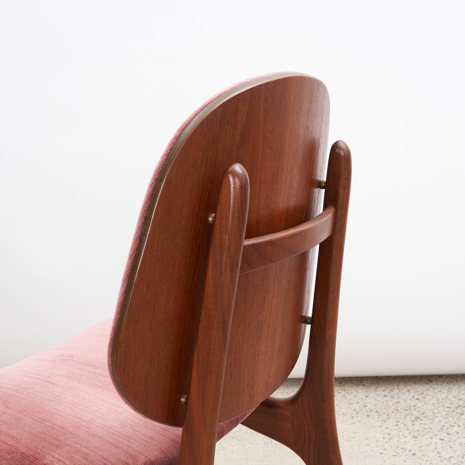 Set of 6 Teak Shield Back Dining Chairs by Arne Hovmand Olsen
