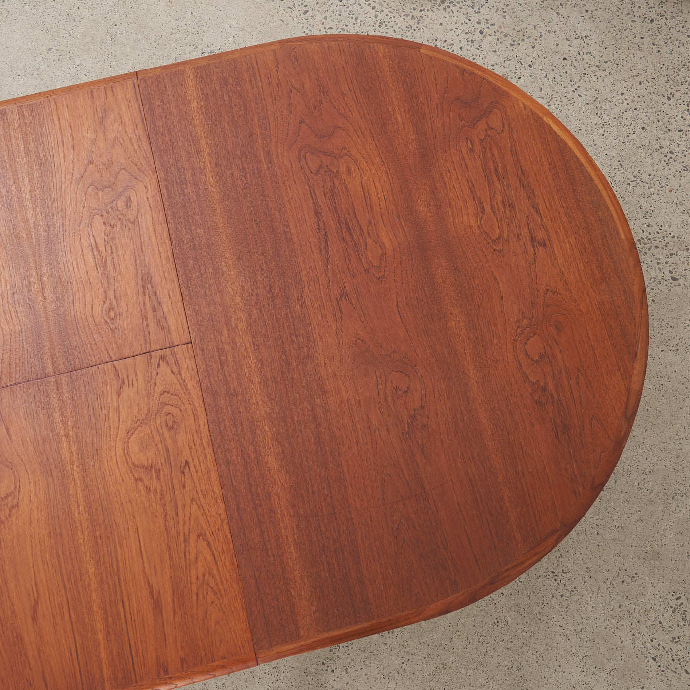 Oval Teak 'Jack-Knife' Dining Table