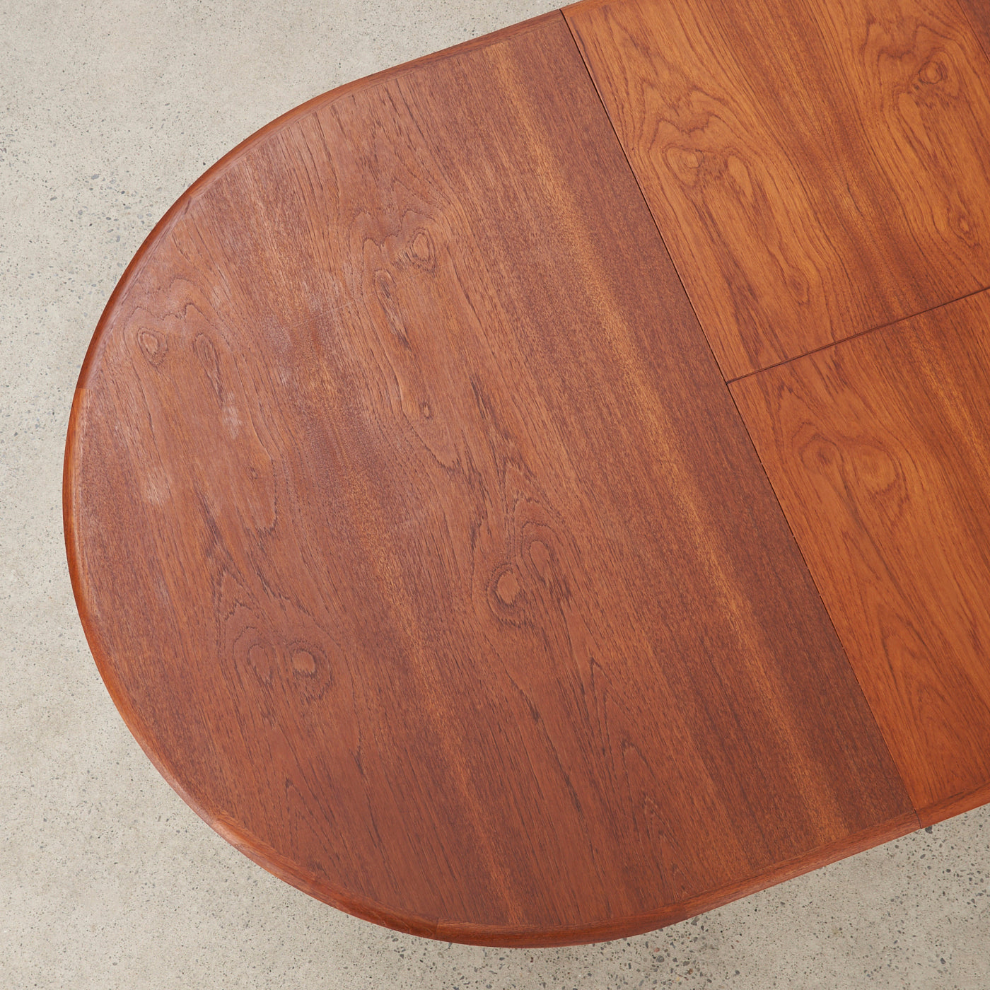 Oval Teak 'Jack-Knife' Dining Table