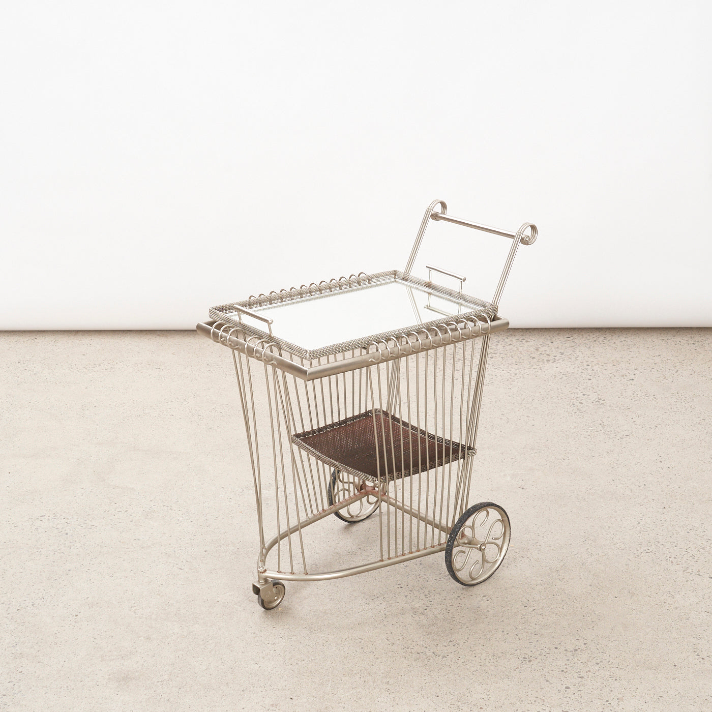 Vintage Metal Bar Cart