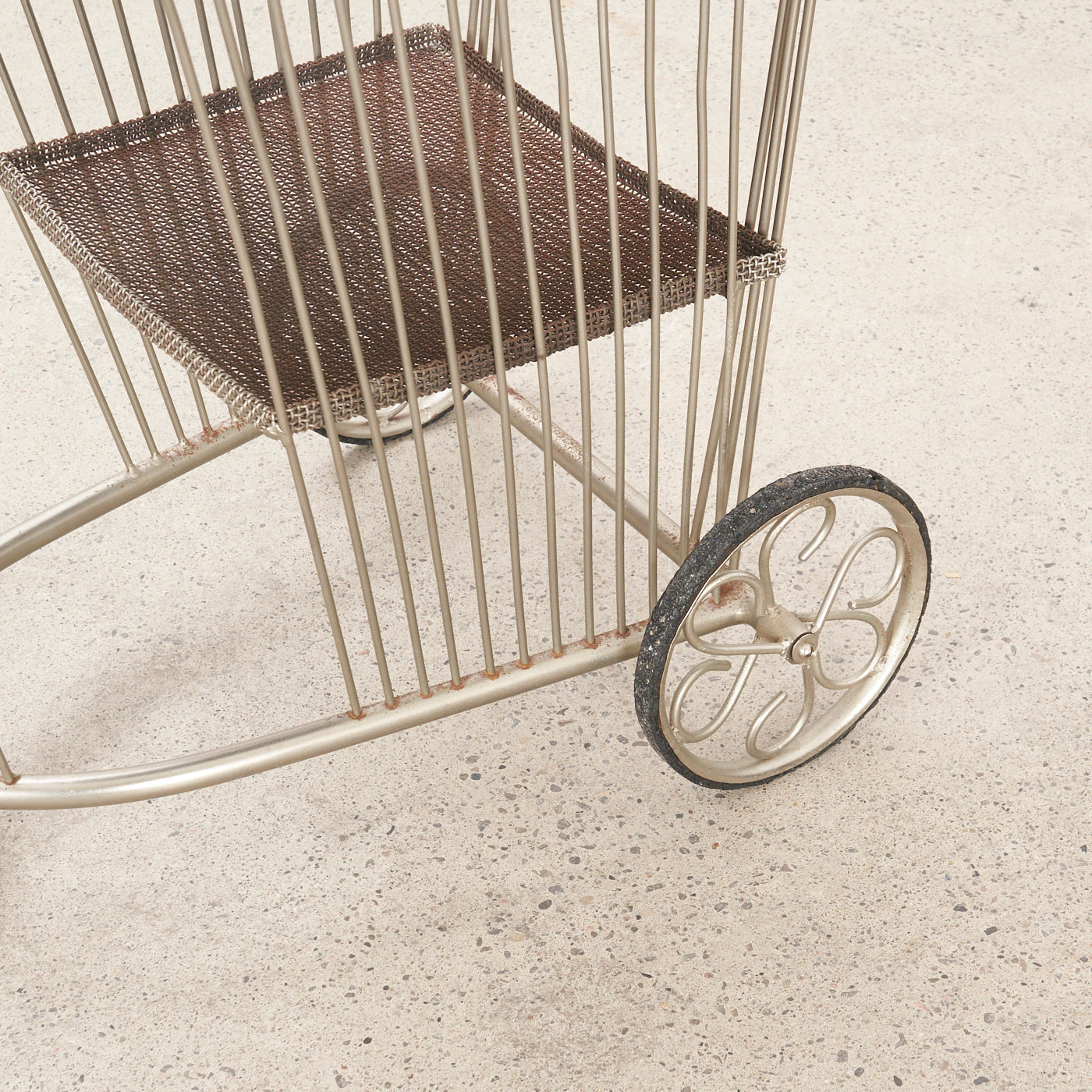 Vintage Metal Bar Cart