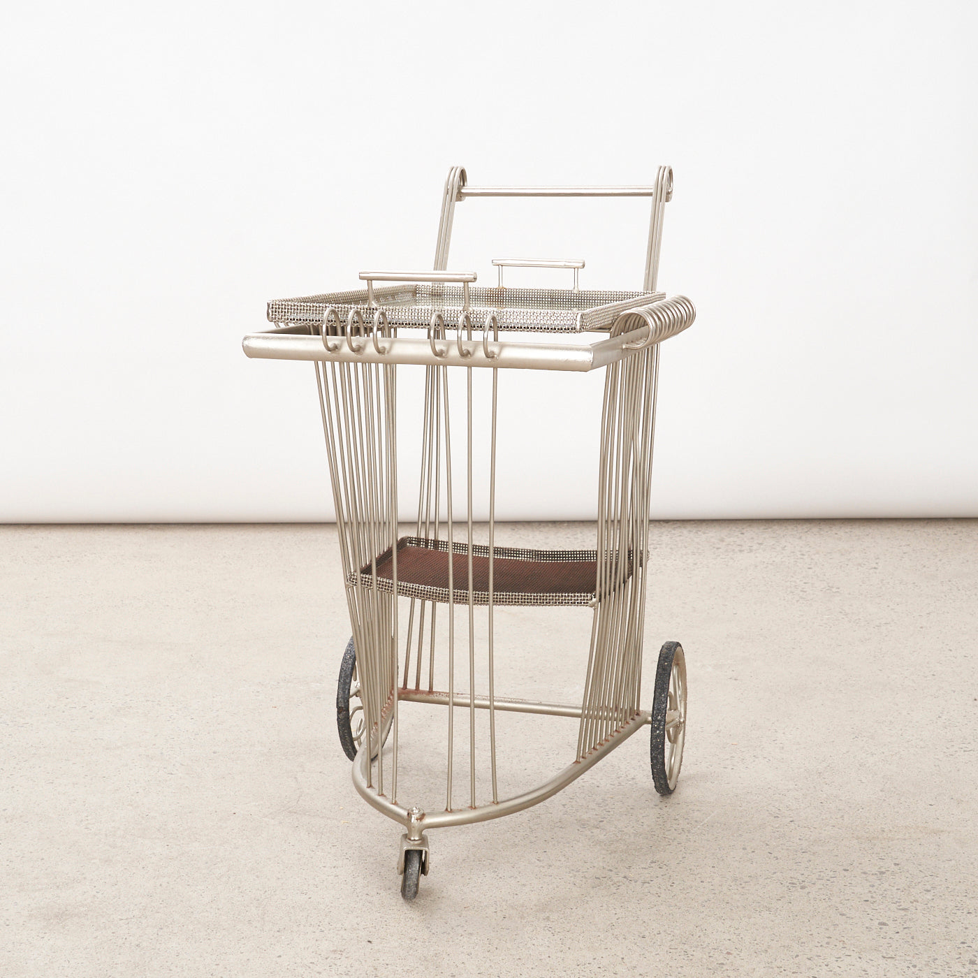Vintage Metal Bar Cart