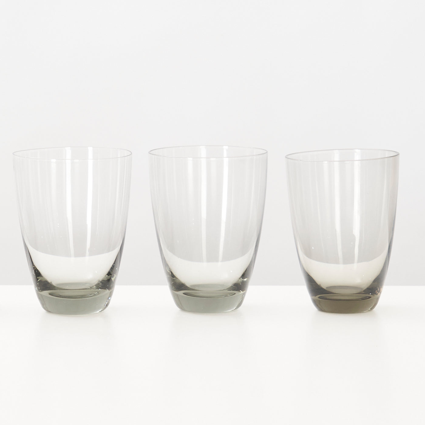 Set of 6 ‘Copenhagen’ Smoked Glass Water Glasses by Per Lütken for Holmegaard, Denmark