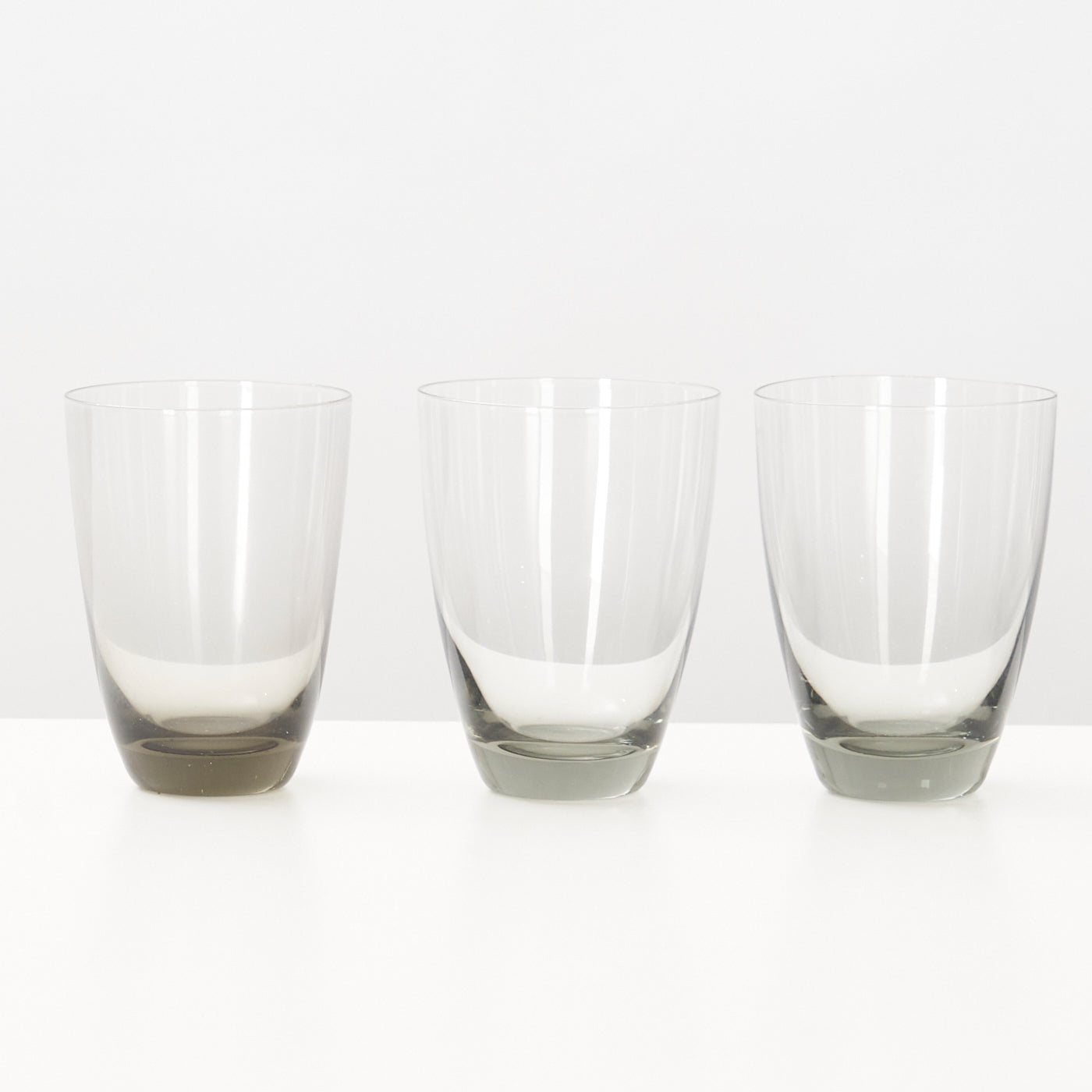 Set of 6 ‘Copenhagen’ Smoked Glass Water Glasses by Per Lütken for Holmegaard, Denmark