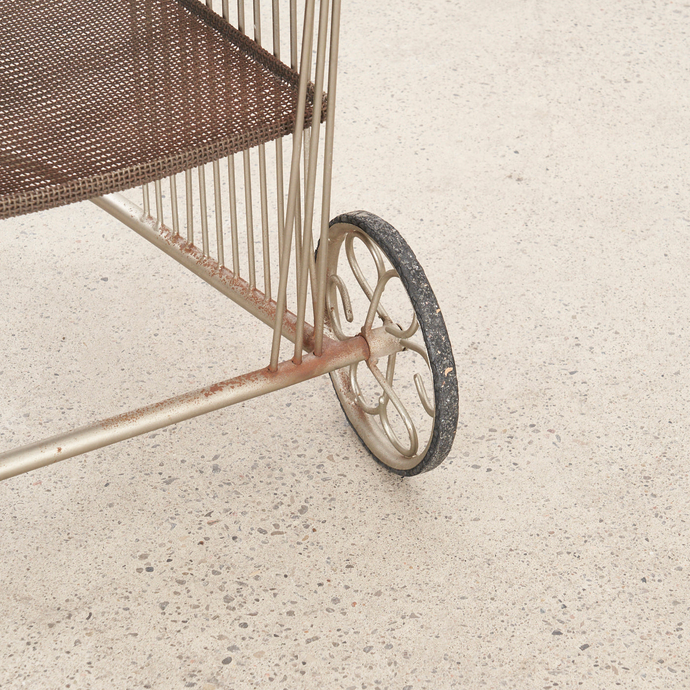 Vintage Metal Bar Cart