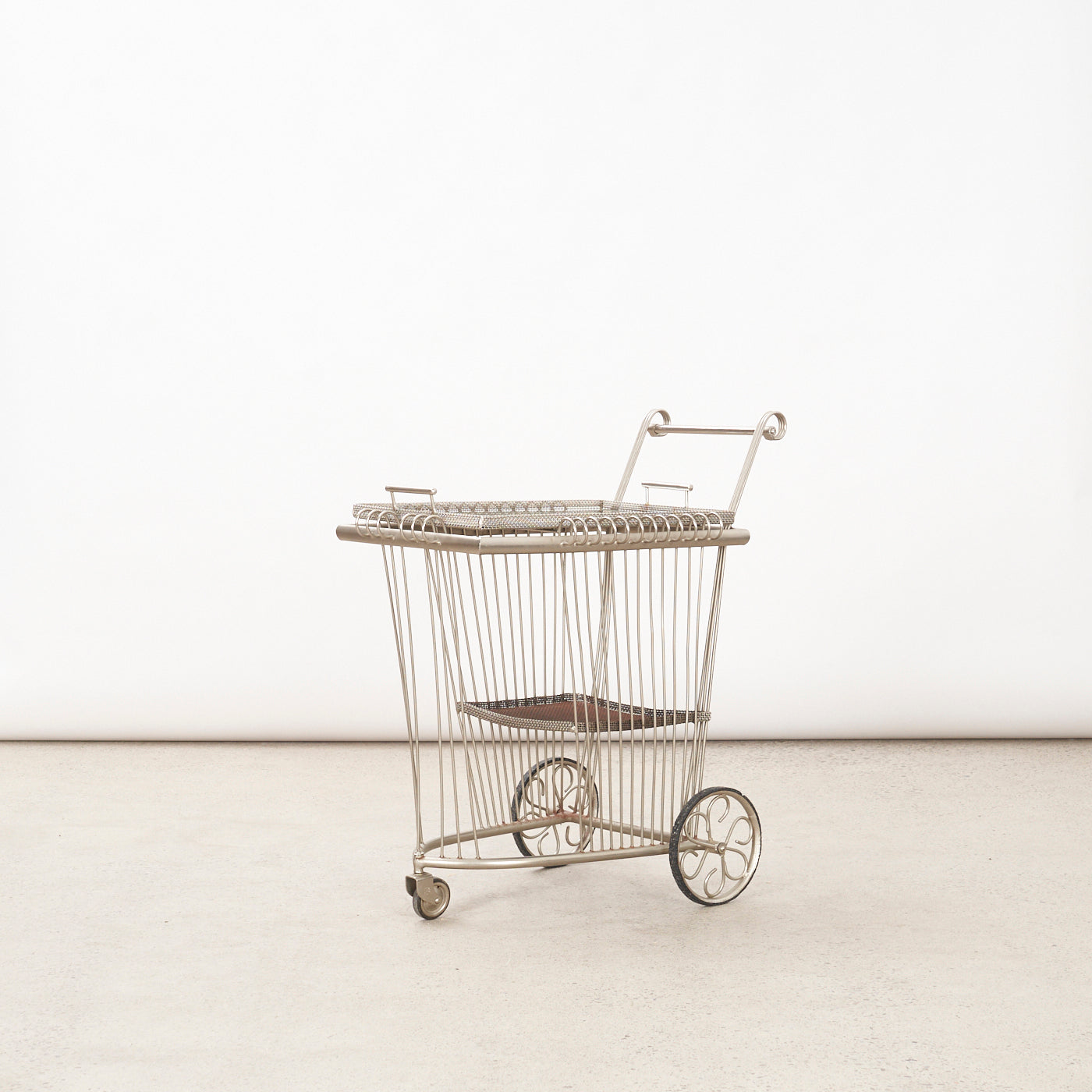 Vintage Metal Bar Cart