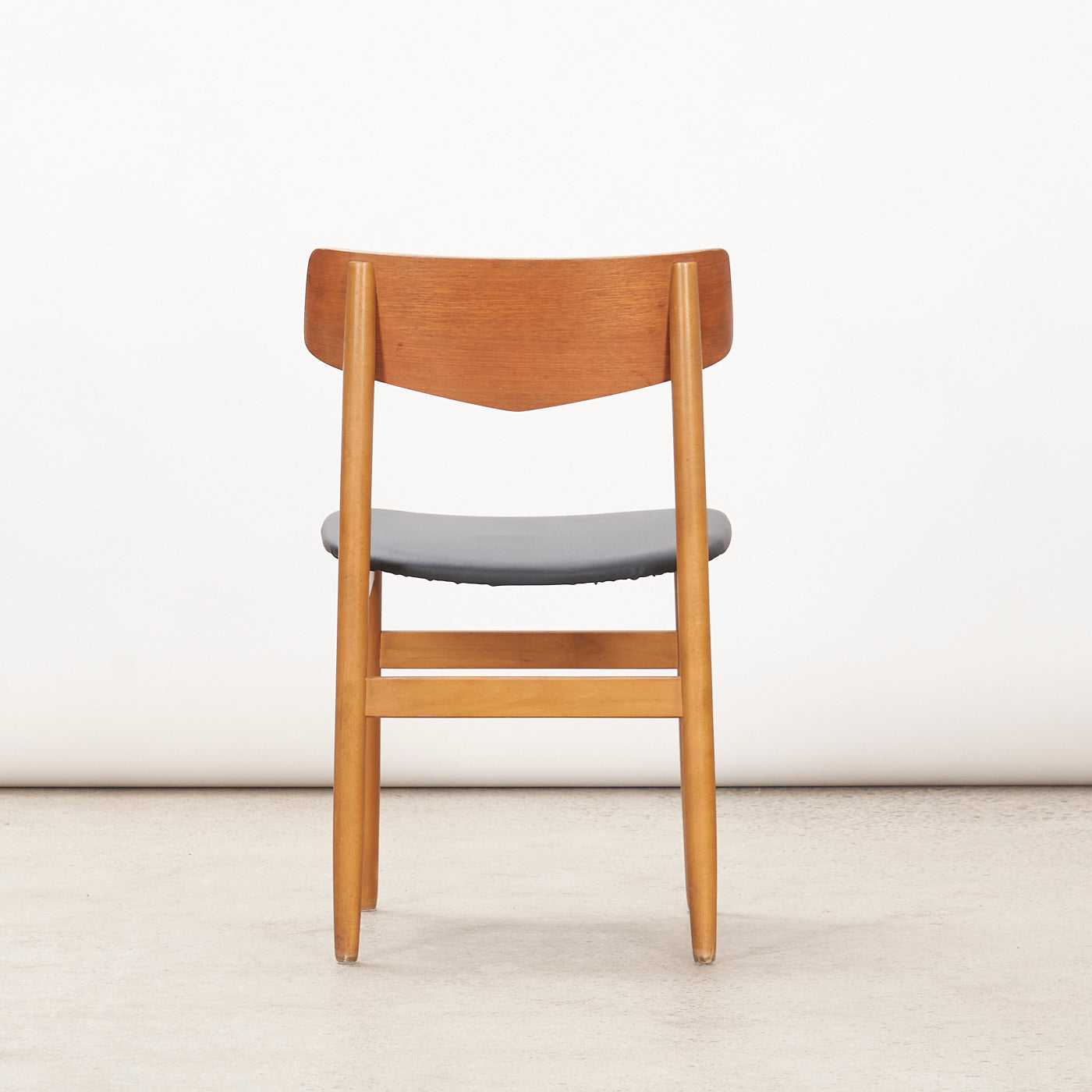 Set of 4 Teak & Beech Dining Chairs, Denmark
