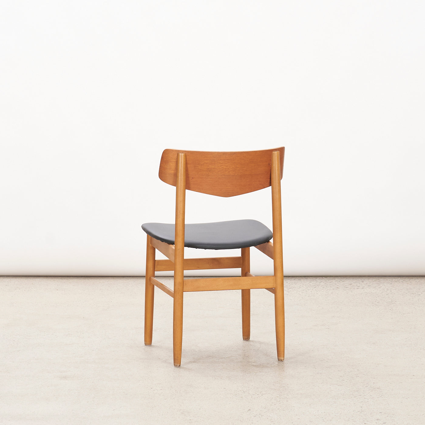 Set of 4 Teak & Beech Dining Chairs, Denmark