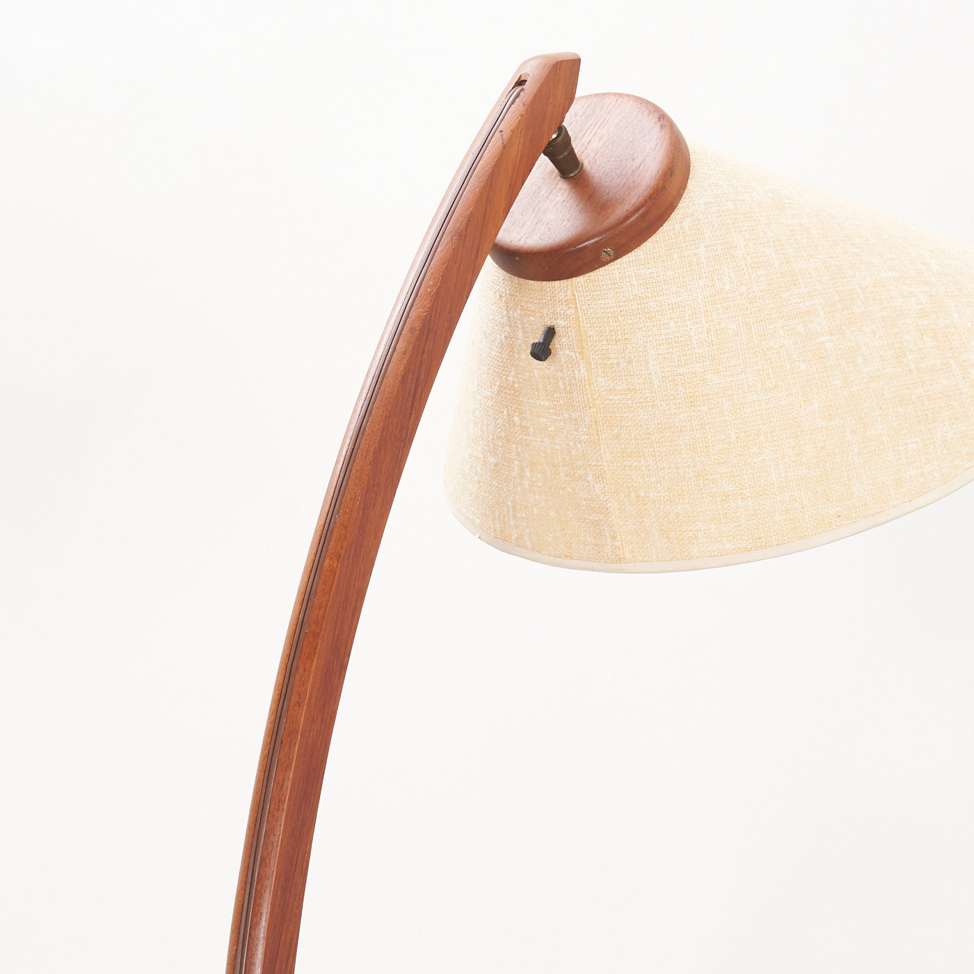 Teak Tripod Arc Lamp