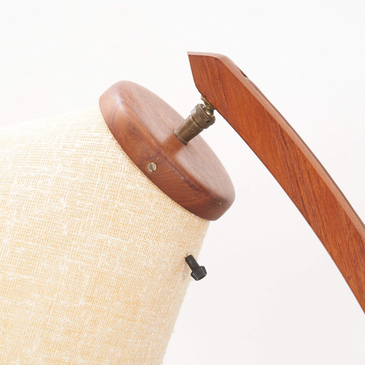 Teak Tripod Arc Lamp