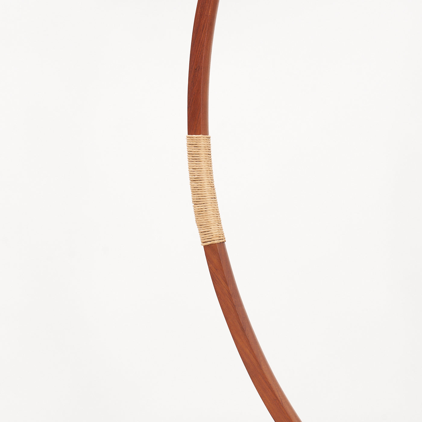 Teak Tripod Arc Lamp
