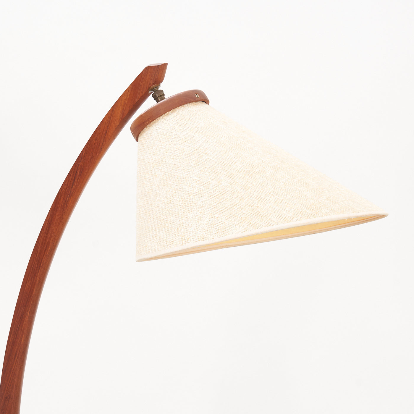 Teak Tripod Arc Lamp