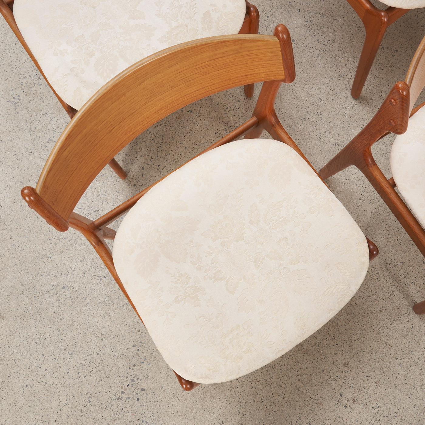 Set of 6 'Model 49' Teak Dining Chairs by Erik Buch for O.D. Møbler, Denmark