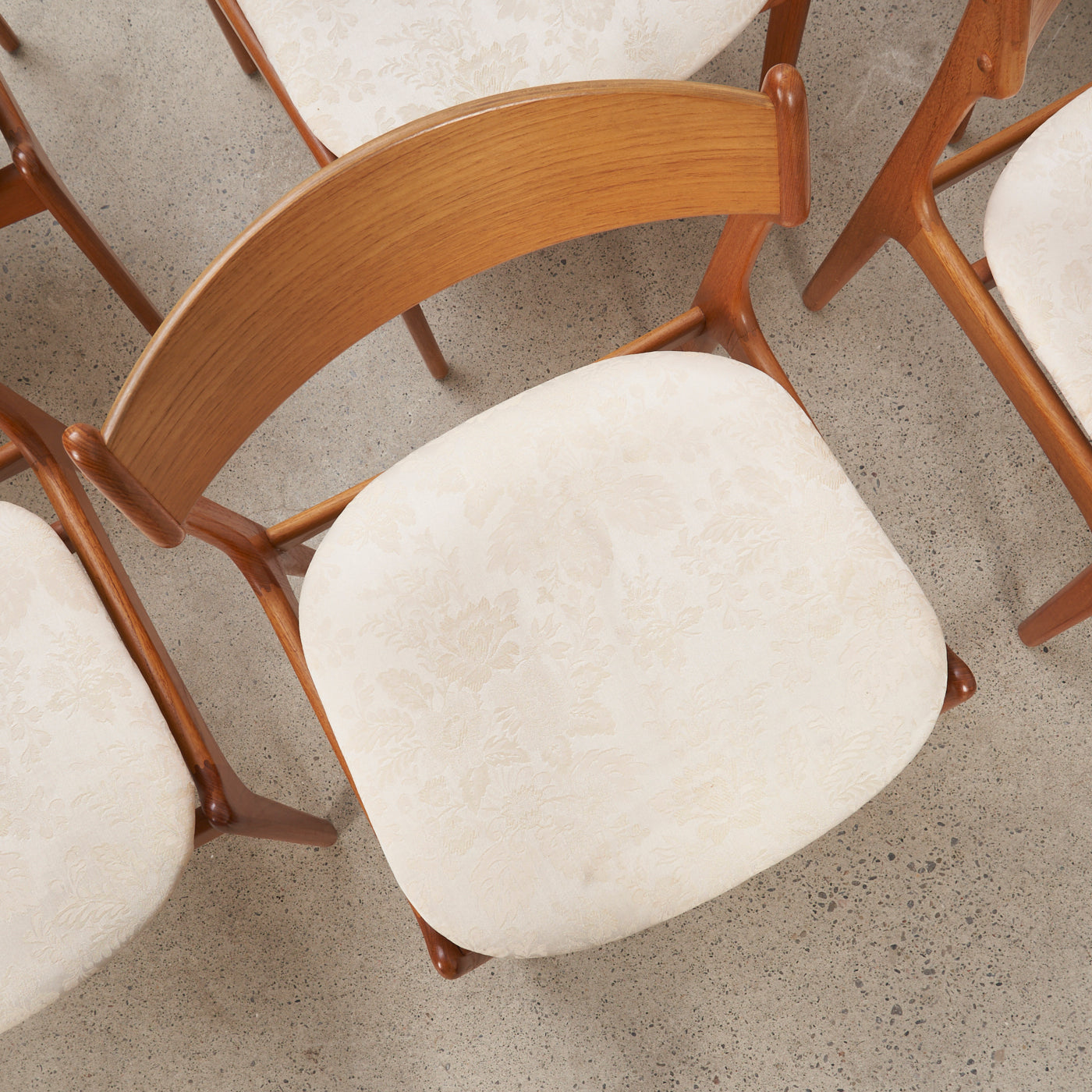 Set of 6 'Model 49' Teak Dining Chairs by Erik Buch for O.D. Møbler, Denmark