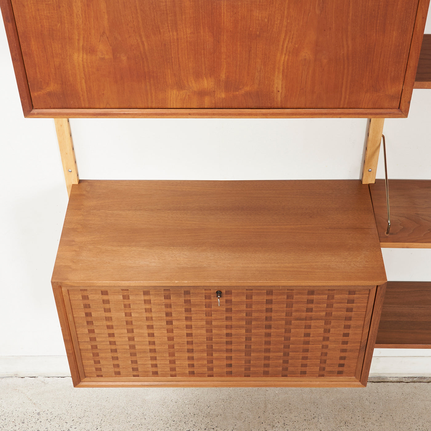 Modular Teak Wall Unit by Poul Cadovius, Denmark