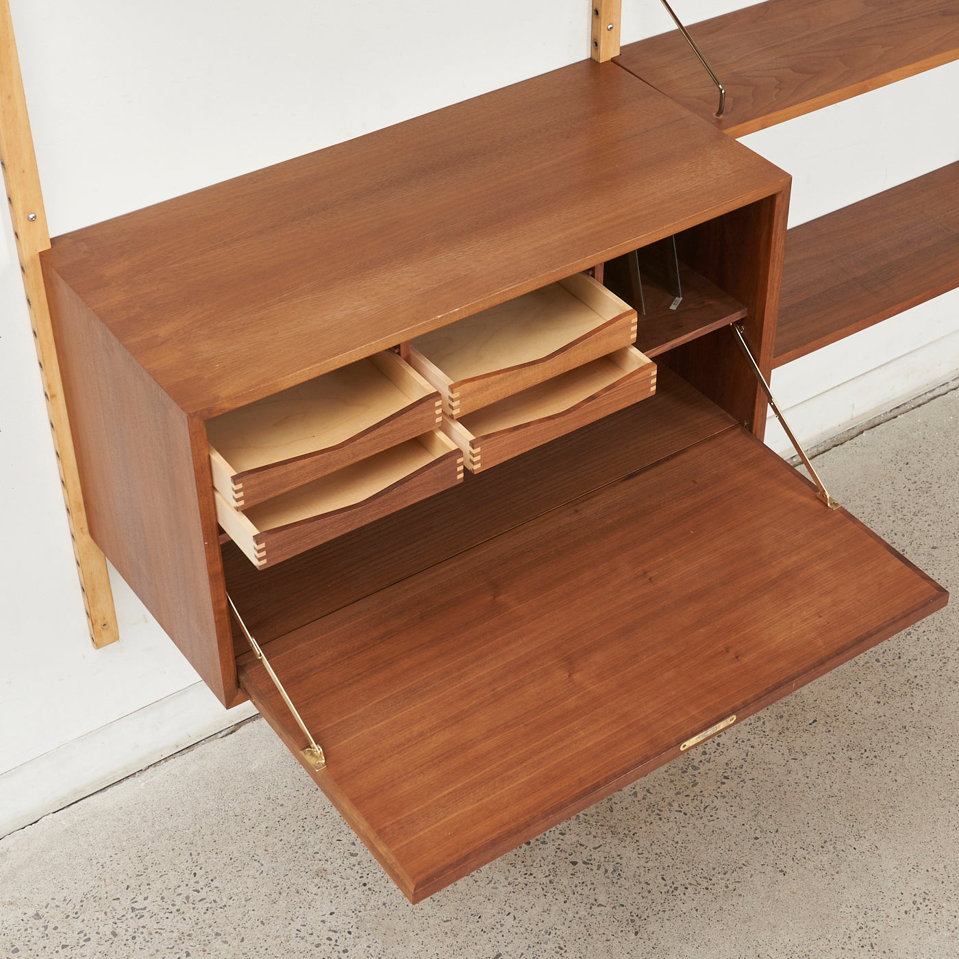 Modular Teak Wall Unit by Poul Cadovius, Denmark