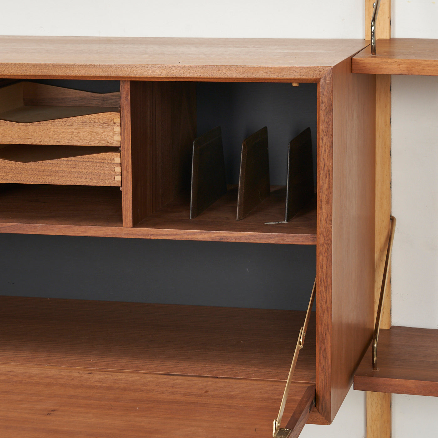 Modular Teak Wall Unit by Poul Cadovius, Denmark